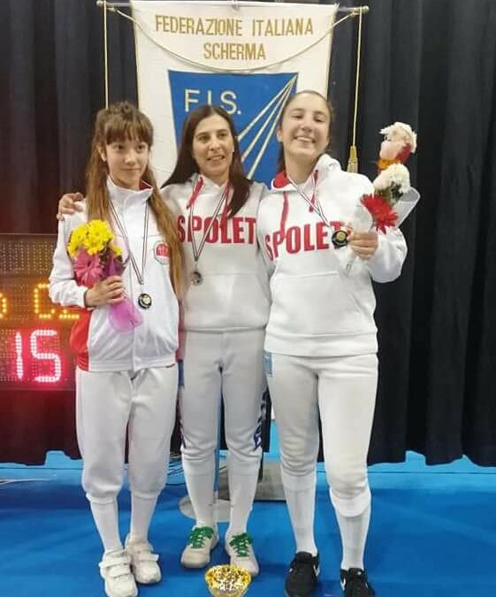 ORO PER LA SQUADRA FEMMINILE DI SPADA DELL’ACCADEMIA SCHERMA SPOLETO