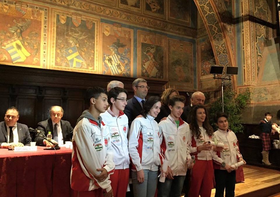 IL CONI REGIONALE UMBRIA SCEGLIE SEI ATLETI DELL’ACCADEMIA SCHERMA SPOLETO E IL MAESTRO ANDREA TORTORA COME “AMBASCIATORI DELLO SPORT”