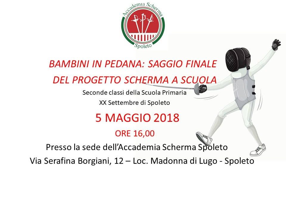 BAMBINI IN PEDANA: SAGGIO FINALE DEL PROGETTO “SCHERMA A SCUOLA”