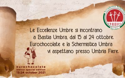 EUROCHOCOLATE 15|24 ottobre 2021 – Perugia. La nostra Accademia invitata a partecipare all’evento